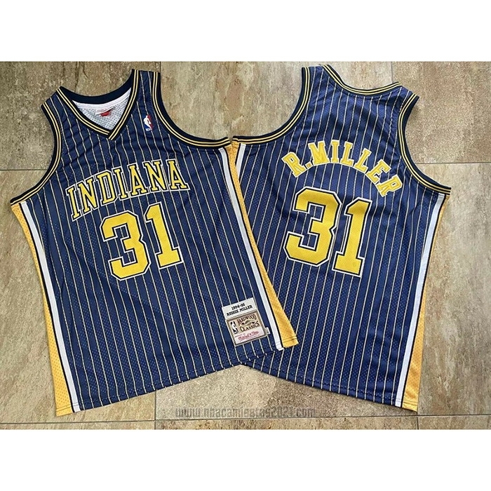 Camiseta Indiana Pacers Reggie R.Miller #31 Mitchell & Ness1994-95 Azul